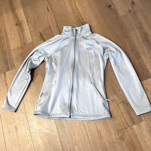 Gray North Face Zip up Jacket!